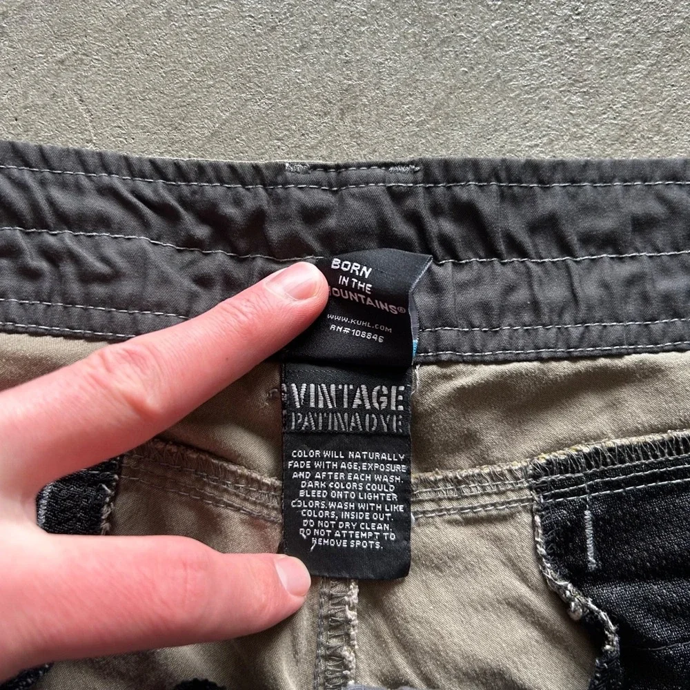 Kuhl Shorts Mens Size 40‎ Brown Vintage Patina Dye Hiking Outdoor Trail Cargo